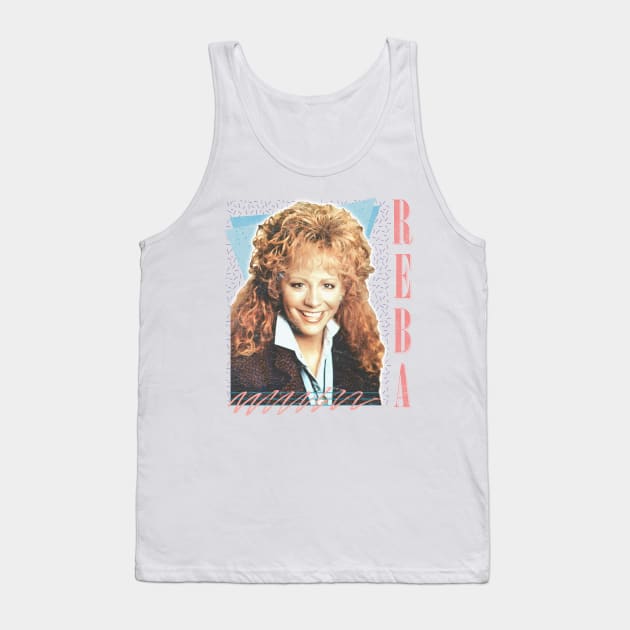 Reba McEntire // Vintage Faded 80s Style Fan Design Tank Top by DankFutura